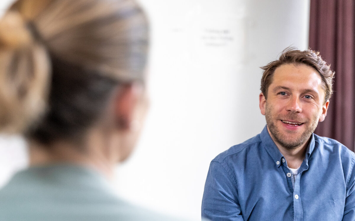 Coaching-Gespräch in vertrauensvoller Atmosphäre